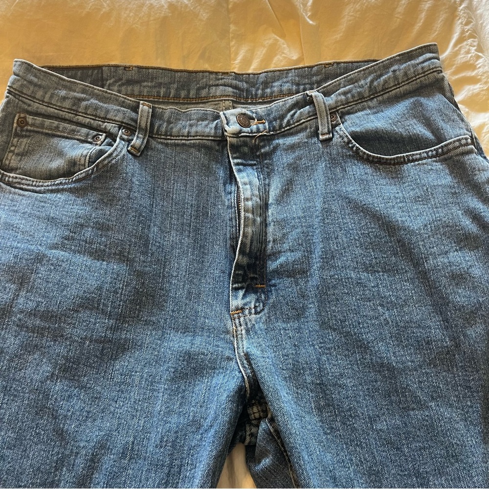 Wrangler Relaxed Fit Blue Jeans 36x34